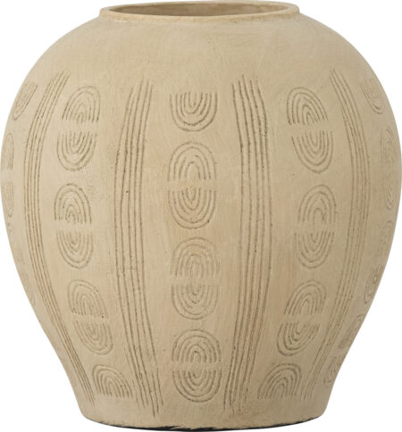 Bloomingville - Taym Deko Vase - Natur - Terrakotta - H 20 Cm