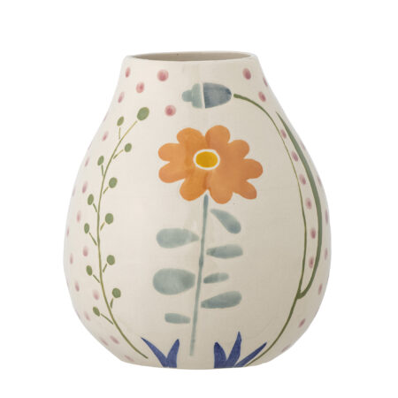 Bloomingville - Taza Vase, Multifarvet, Stentøj, D14xH17 cm