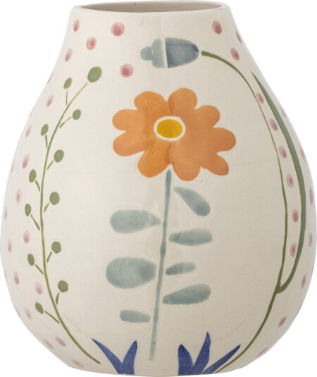 Bloomingville - Taza Vase - Natur - Stentøj Keramik - H 17 Cm