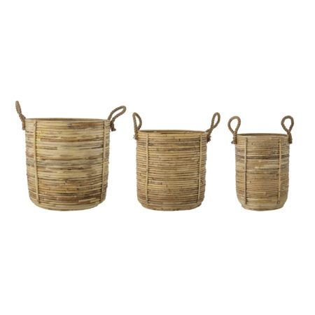 Bloomingville - Tesser Kurv, Natur, Rattan