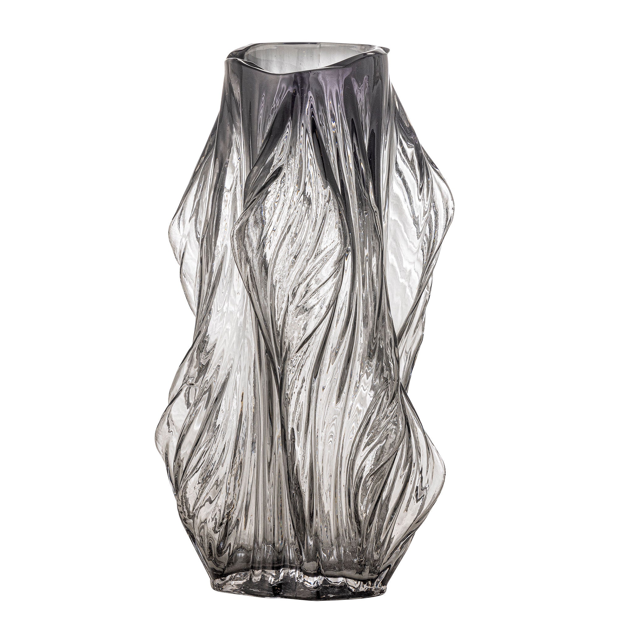 Bloomingville Tulla Vase, Grå, Glas Bloomingville Tulla Vase, Grå, Glas