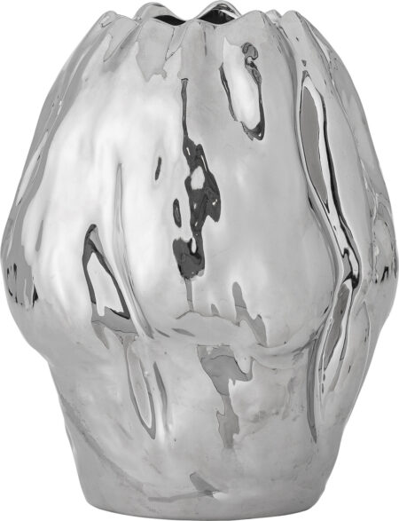 Bloomingville Vase - Bobby - Sølv - Stentøj - 29 Cm