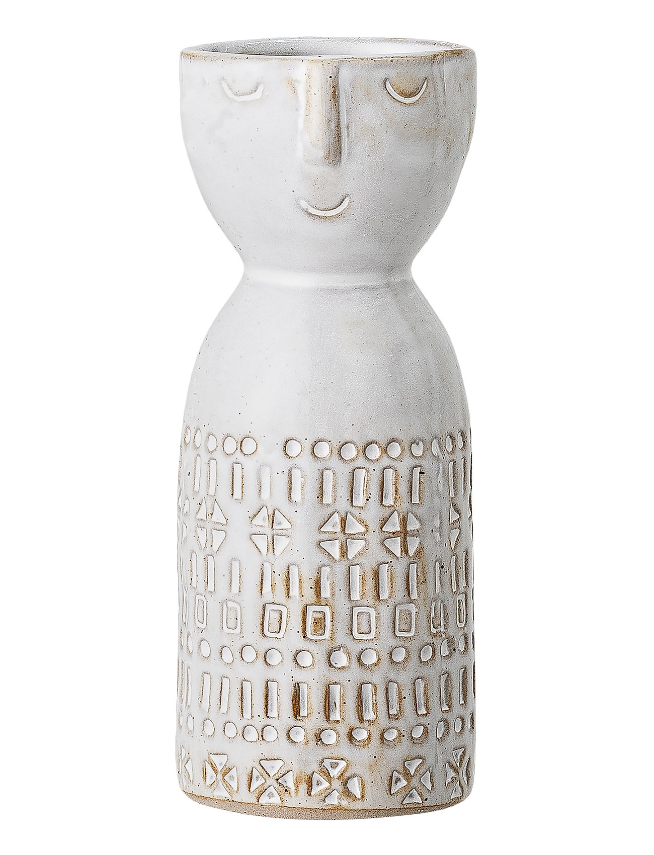 Bloomingville | Vase, Hvid, Stentøj | H14.5CM Bloomingville | Vase, Hvid, Stentøj | H14.5CM