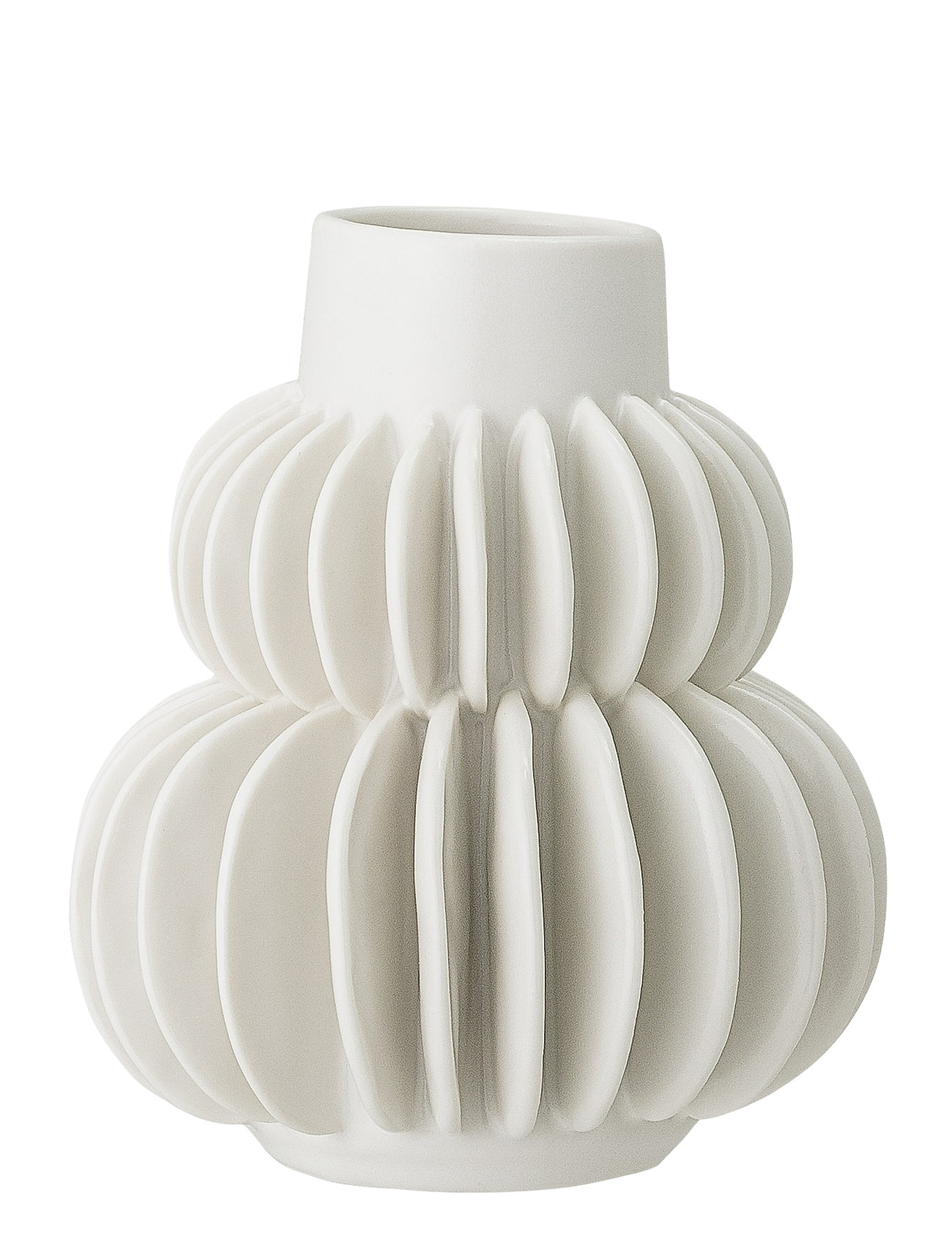 Bloomingville | Vase, Hvid, Stentøj | H14CM Bloomingville | Vase, Hvid, Stentøj | H14CM