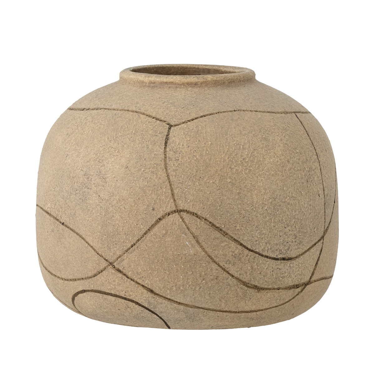 Bloomingville Vase Niza - Natur H 16,5 cm Bloomingville Vase Niza - Natur H 16,5 cm