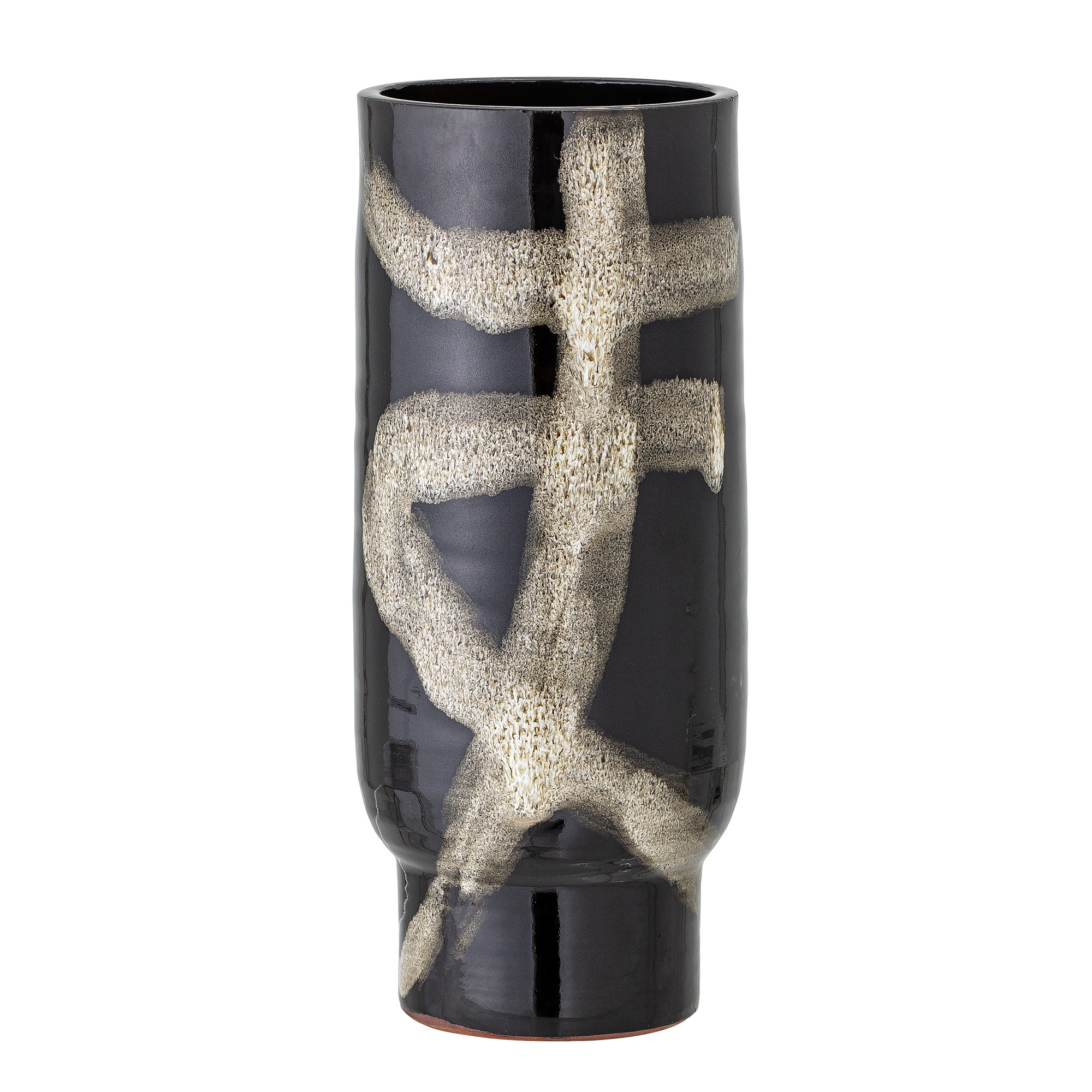Bloomingville - Vefa Vase, Sort, Terrakotta, D11,5xH28,5 cm Bloomingville - Vefa Vase, Sort, Terrakotta, D11,5xH28,5 cm