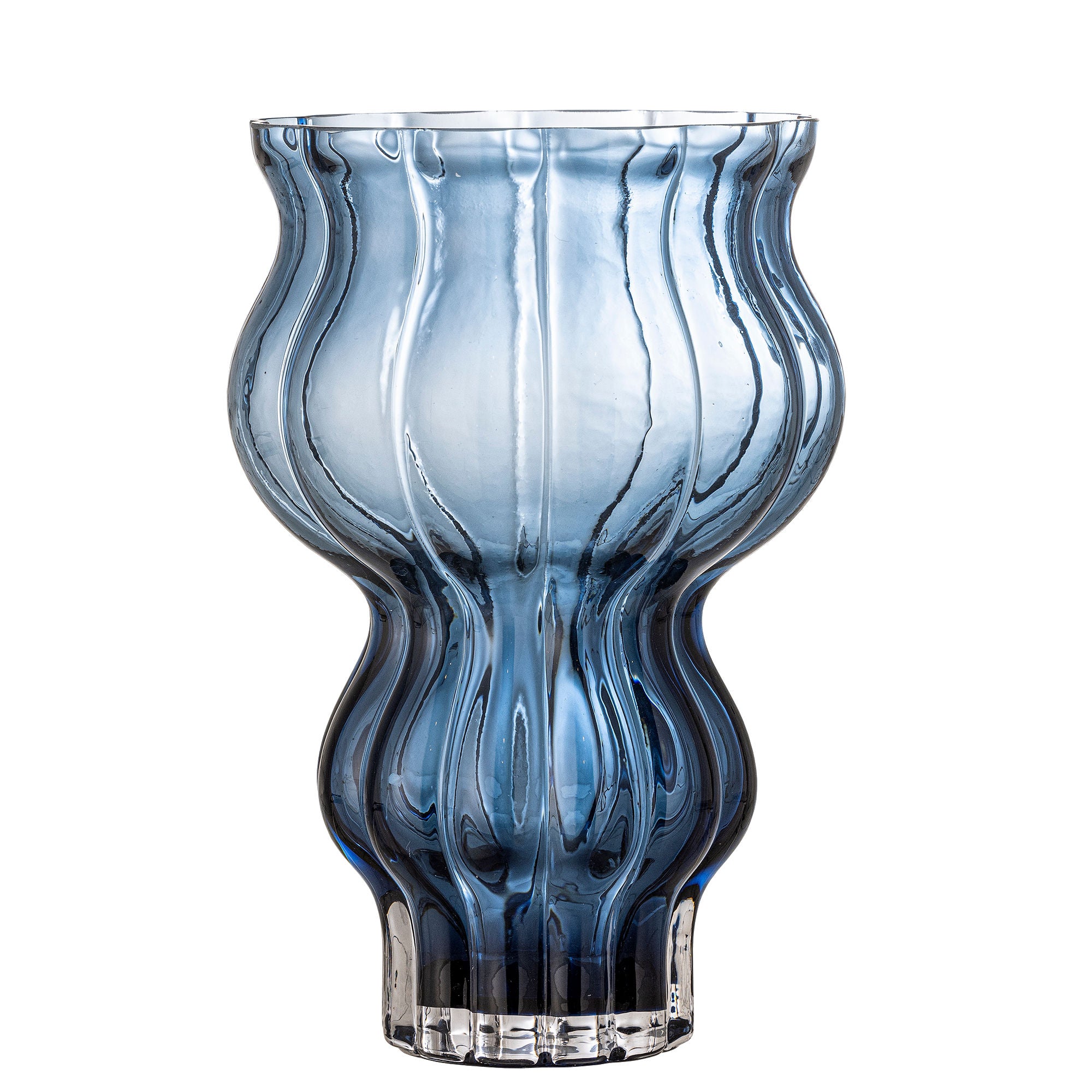 Bloomingville Zanna Vase, Blå, Glas Bloomingville Zanna Vase, Blå, Glas