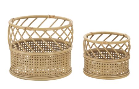 Boho chic vase i metal - 30x25 22x18 cm