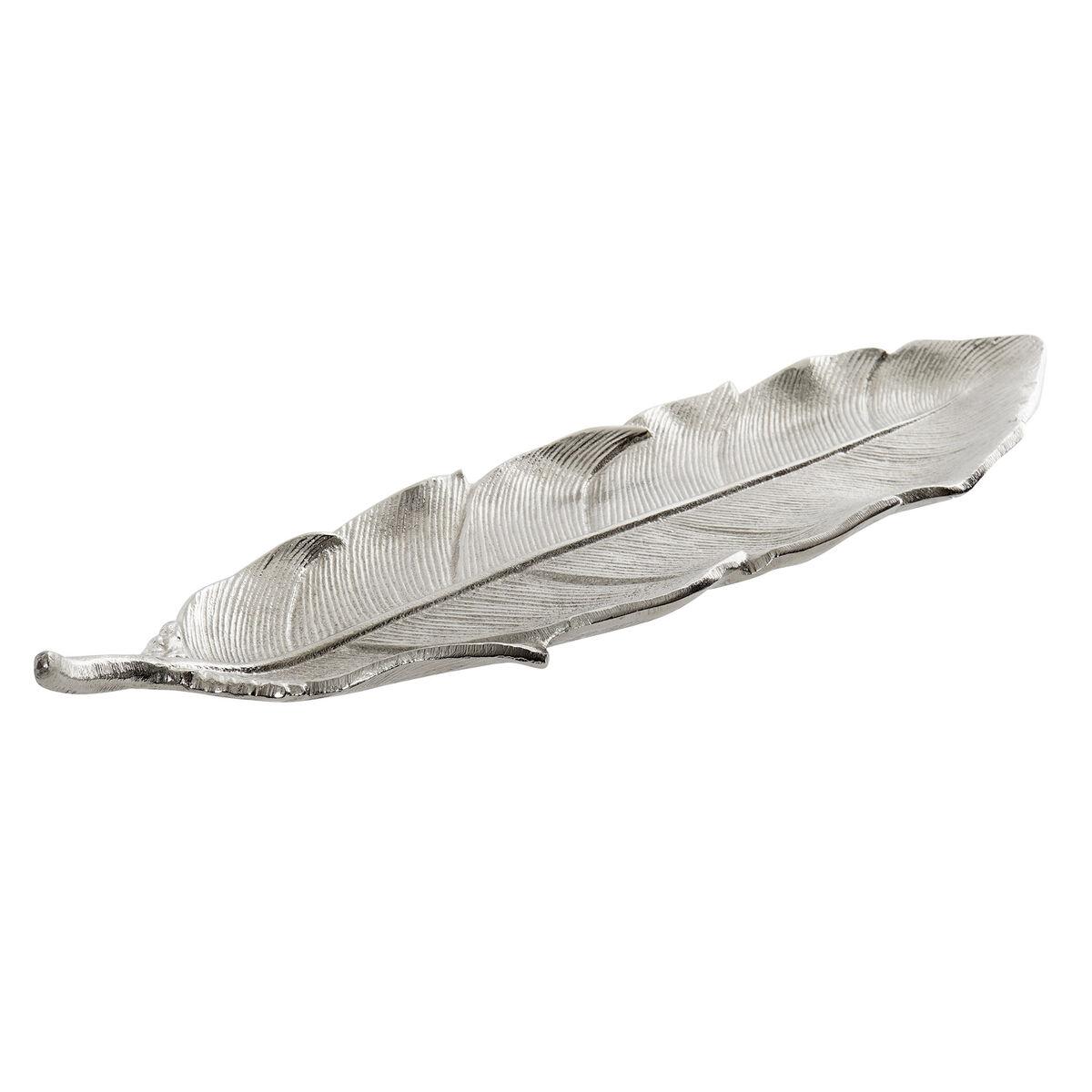 Borddekoration Home ESPRIT Sølvfarvet Aluminium Moderne Blad af en plante 40 x 9,5 x 1,5 cm Borddekoration Home ESPRIT Sølvfarvet Aluminium Moderne Blad af en plante 40 x 9,5 x 1,5 cm