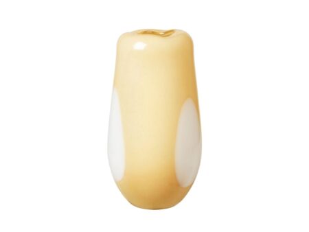 Broste CPH - Ada dot - Vase - Glas golden fleece yellow large - Ø19,5 x H37 cm