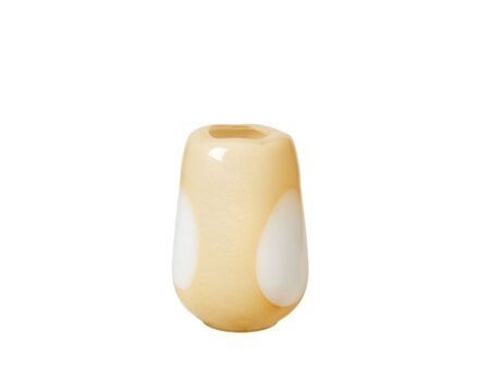 Broste CPH - Ada dot - Vase - Glas golden fleece yellow small - Ø18 x H26 cm