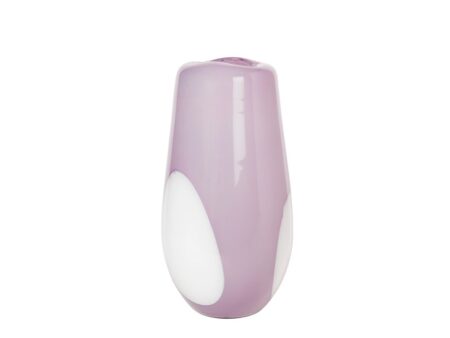 Broste CPH - Ada dot - Vase - Glas orchid light purple large - Ø19,5 x H37 cm