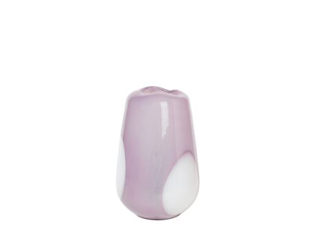 Broste CPH - Ada dot - Vase - Glas orchid light purple small - Ø18 x H26 cm