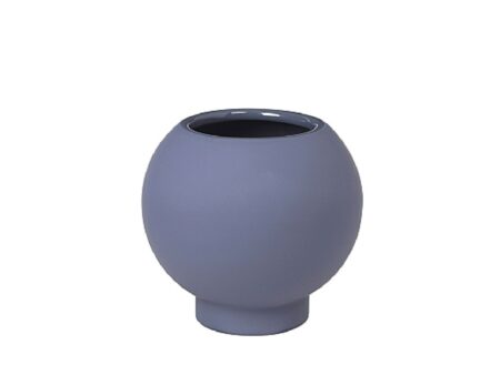 Broste CPH - Mushroom Vase - Vase - Crown Blue - Ø19,5XH18,5CM