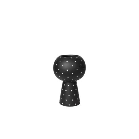 Broste CPH - Vase 'BELLA' Keramik - Vase - Turkish Coffee Black - Bottom - Ø25 x H35 cm