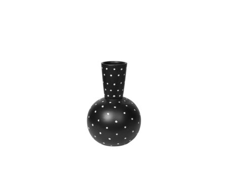 Broste CPH - Vase 'BELLA' Keramik - Vase - Turkish Coffee Black - Top - Ø22,2 x H35 cm