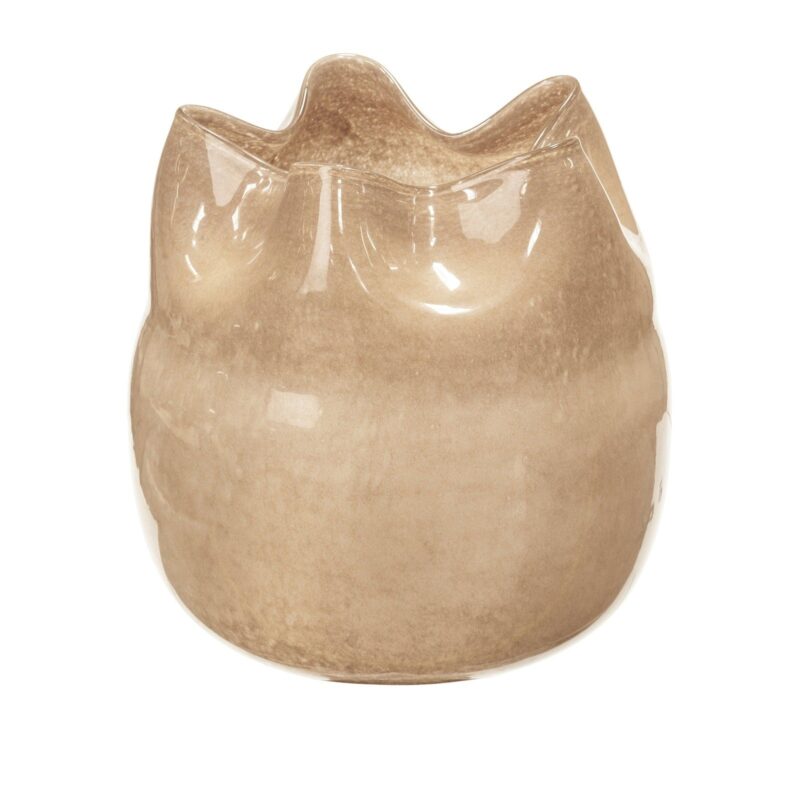 Broste Copenhagen Esther Vase i beige H30cm