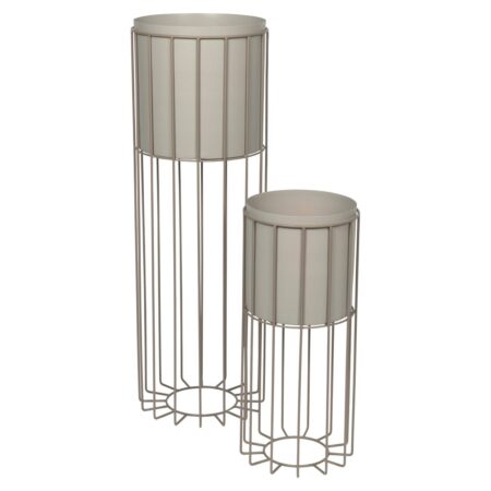 Broste Copenhagen Fenja skjuler på stativ 2 dele Ø25 cm Simply taupe