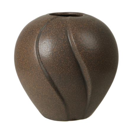 Broste Copenhagen Leda vase Ø15x15 cm Antique brown