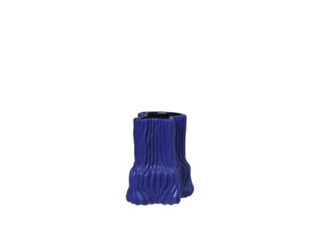Broste Copenhagen Magny vase 23,5x19 cm Stentøj Blå
