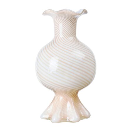 Broste Copenhagen Mella vase 30 cm Taupe sand/Offwhite