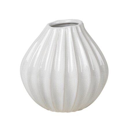 Broste Copenhagen Wide vase ivory 15 cm