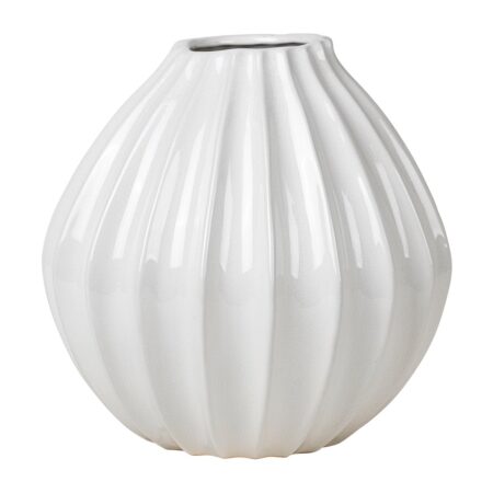 Broste Copenhagen Wide vase ivory 30 cm