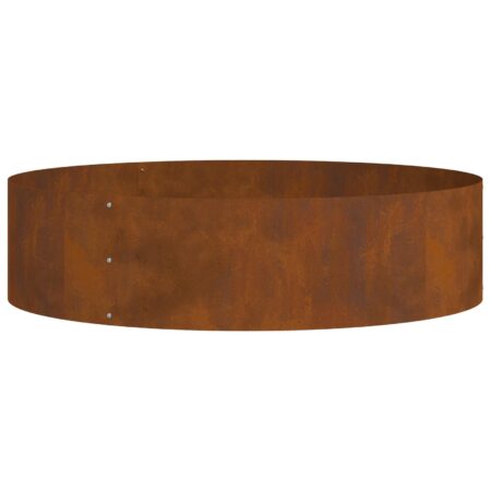 Brun Stål Plantekasse Corten Stål Stor Holdbar