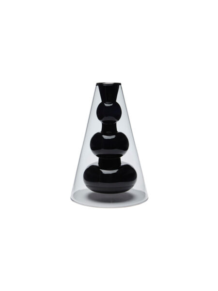 Bump Vase Cone Black fra Tom Dixon