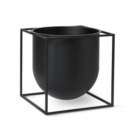 By Lassen Kubus Flowerpot 23 Black