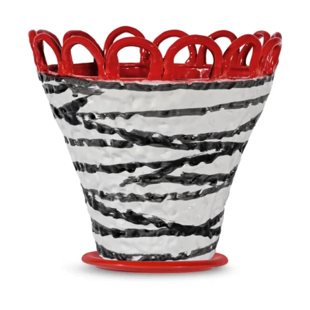 Byon Patty krukke L Ø30 cm Zebra-rød