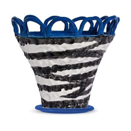 Byon Patty krukke S Ø25 cm Zebra-blå
