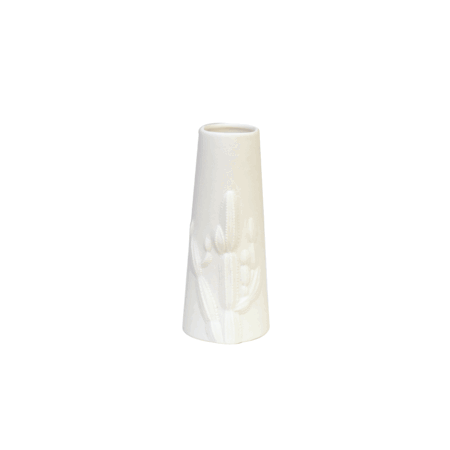 CACTI VASE SLIM HVID F17