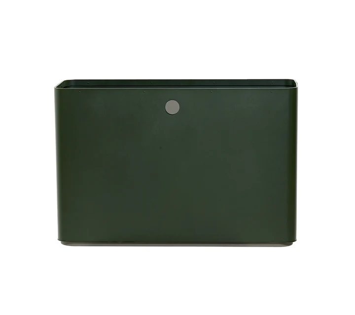CANE-LINE GROW PLANTEKASSE REKTANGULÆR - DARK GREEN ALUMINIUM 90 CANE-LINE GROW PLANTEKASSE REKTANGULÆR - DARK GREEN ALUMINIUM 90