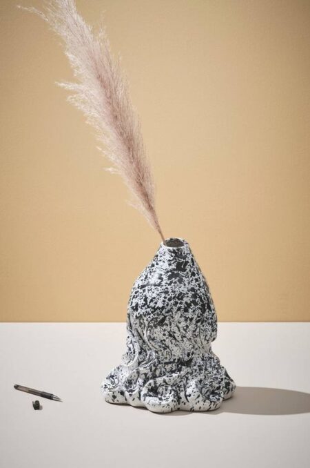 CANYON MULTI vase/dekoration - h⌀jde 32 cm Hvid/sort