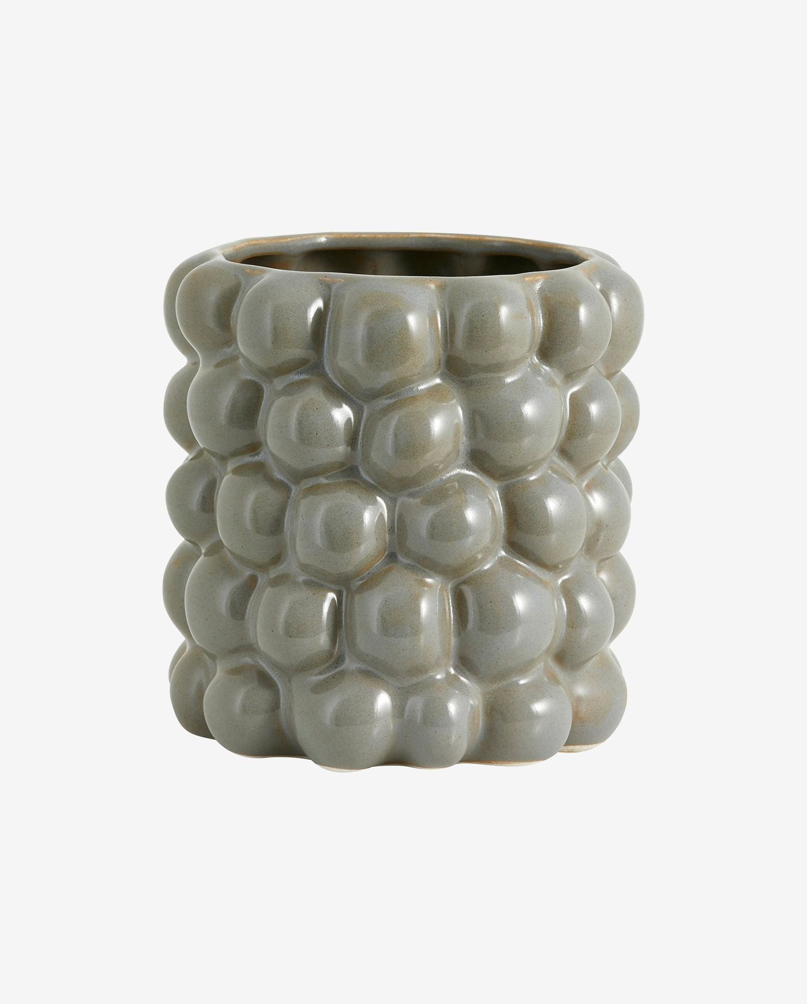 CARNA urtepotte i porcelæn - small - ø15,5 cm - grå CARNA urtepotte i porcelæn - small - ø15,5 cm - grå