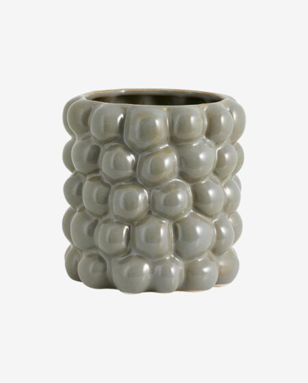 CARNA urtepotte i porcelæn - small - ø15,5 cm - grå