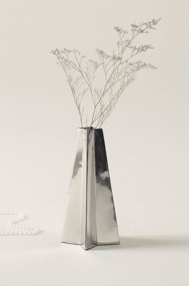 CHANTAL vase - h⌀jde 25,5 cm Krom CHANTAL vase - h⌀jde 25,5 cm Krom