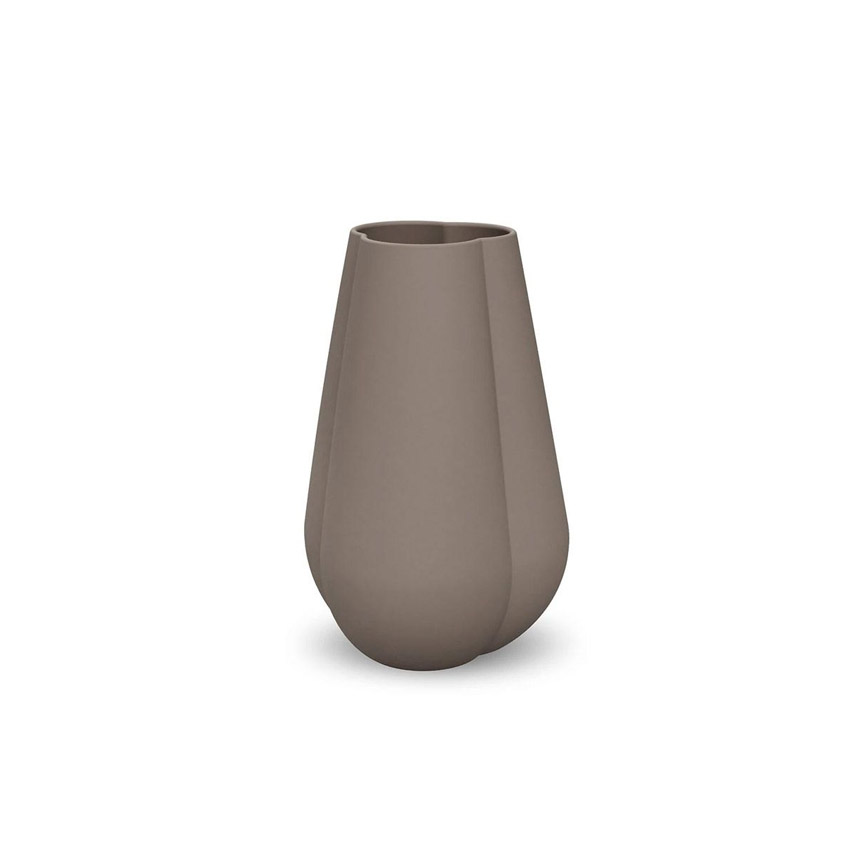 CLOVER VASE 18 CM MUD CLOVER VASE 18 CM MUD