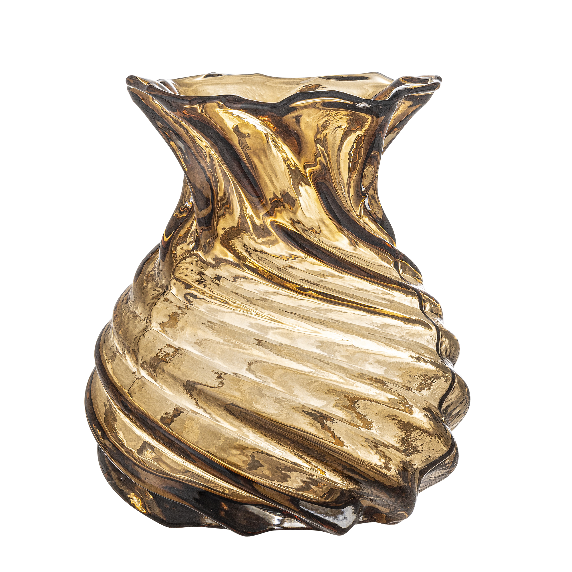 CREATIVE COLLECTION Rylo Vase, Brun, Glas CREATIVE COLLECTION Rylo Vase, Brun, Glas
