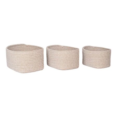 Cadima kurv sæt med 3 beige