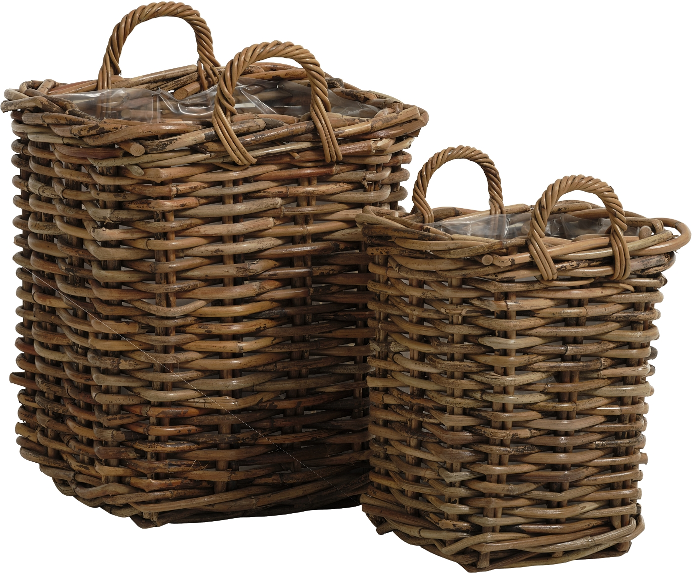 Calais, Kurve firkantede - sæt med 2, natur, H50x50 cm, rattan Calais, Kurve firkantede - sæt med 2, natur, H50x50 cm, rattan