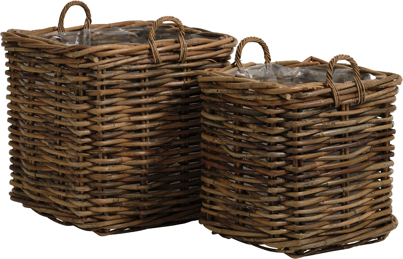 Calais, Kurve firkantede - sæt med 2, natur, H70x70 cm, rattan Calais, Kurve firkantede - sæt med 2, natur, H70x70 cm, rattan