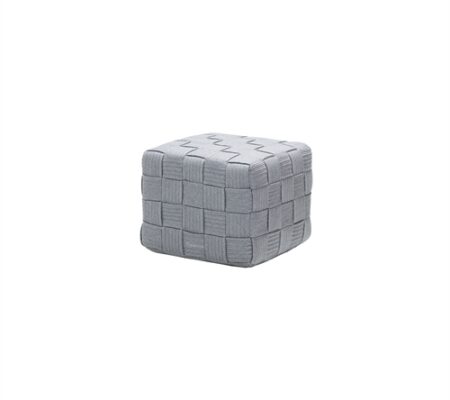 Cane-line Outdoor Cube Fodskammel H: 39 cm - Light Grey