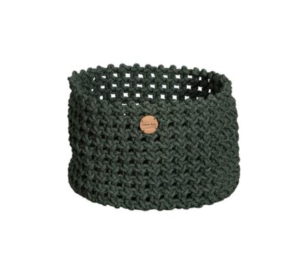 Cane-line Outdoor Soft Rope Kurv Stor Ø: 50 cm - Dark Green