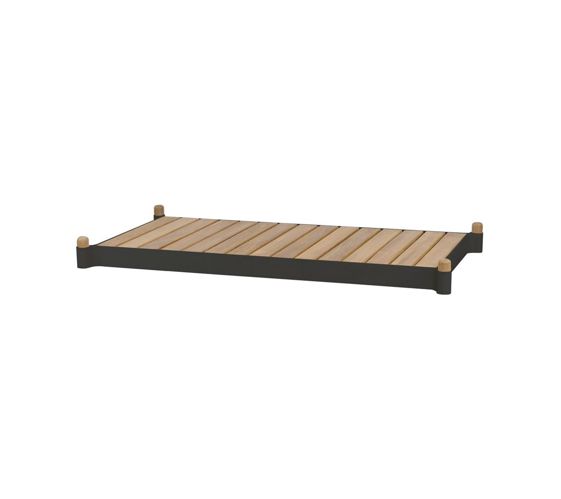 Cane-line Outdoor Sticks Plantekasse Bænk L: 100 cm - Lava Grey/Teak Cane-line Outdoor Sticks Plantekasse Bænk L: 100 cm - Lava Grey/Teak