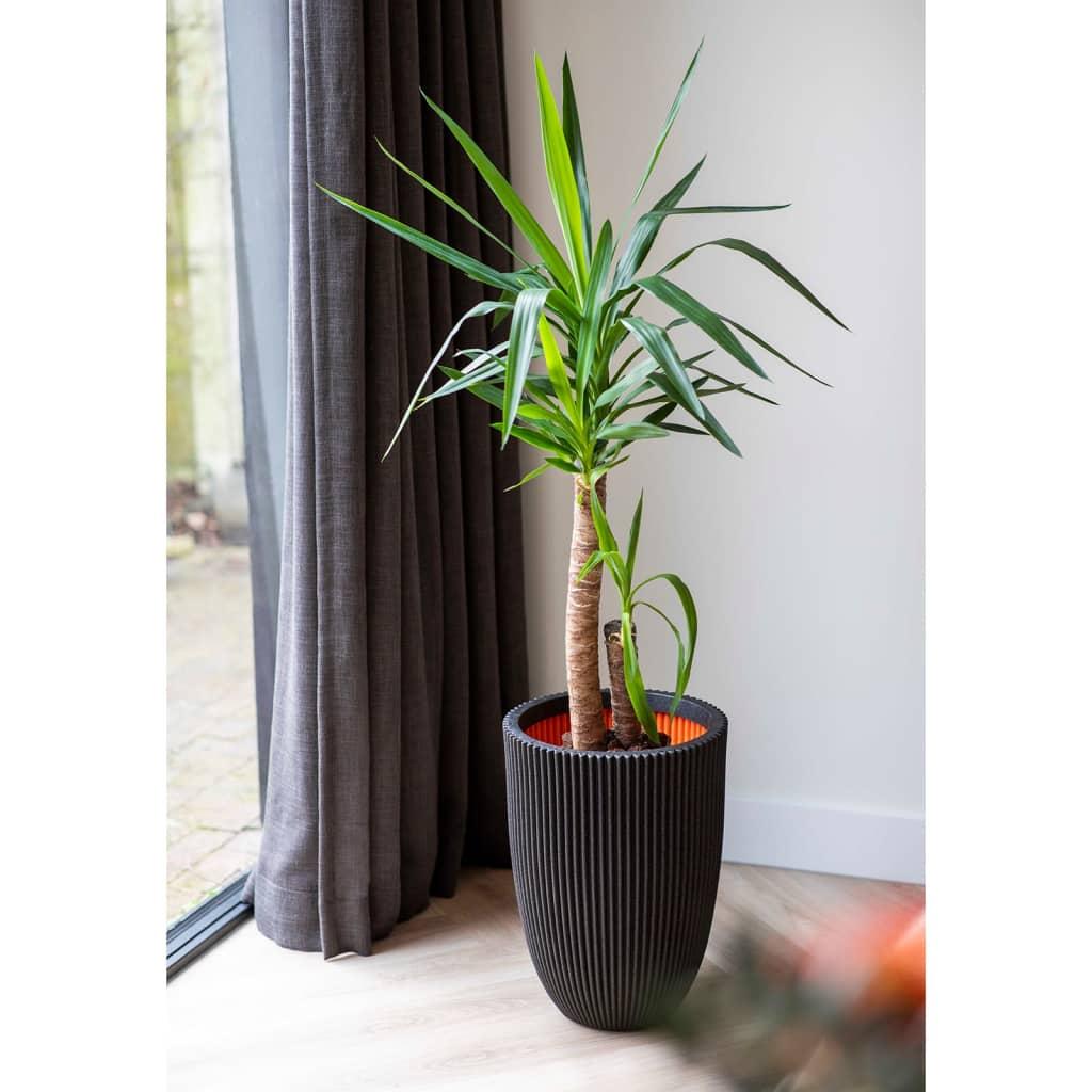 Capi elegant krukke Groove 46x58 cm sort Capi elegant krukke Groove 46x58 cm sort