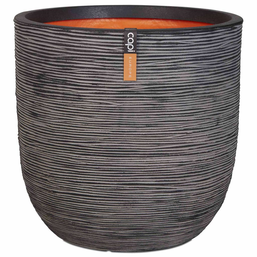 Capi krukke Nature Rib 54x52 cm antracitgrå KOFZ935 Capi krukke Nature Rib 54x52 cm antracitgrå KOFZ935