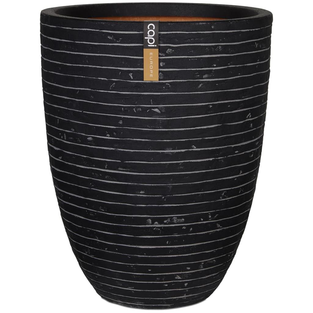 Capi krukke Nature Row 46x58 cm elegant lav antracitgrå KRWZ783 Capi krukke Nature Row 46x58 cm elegant lav antracitgrå KRWZ783