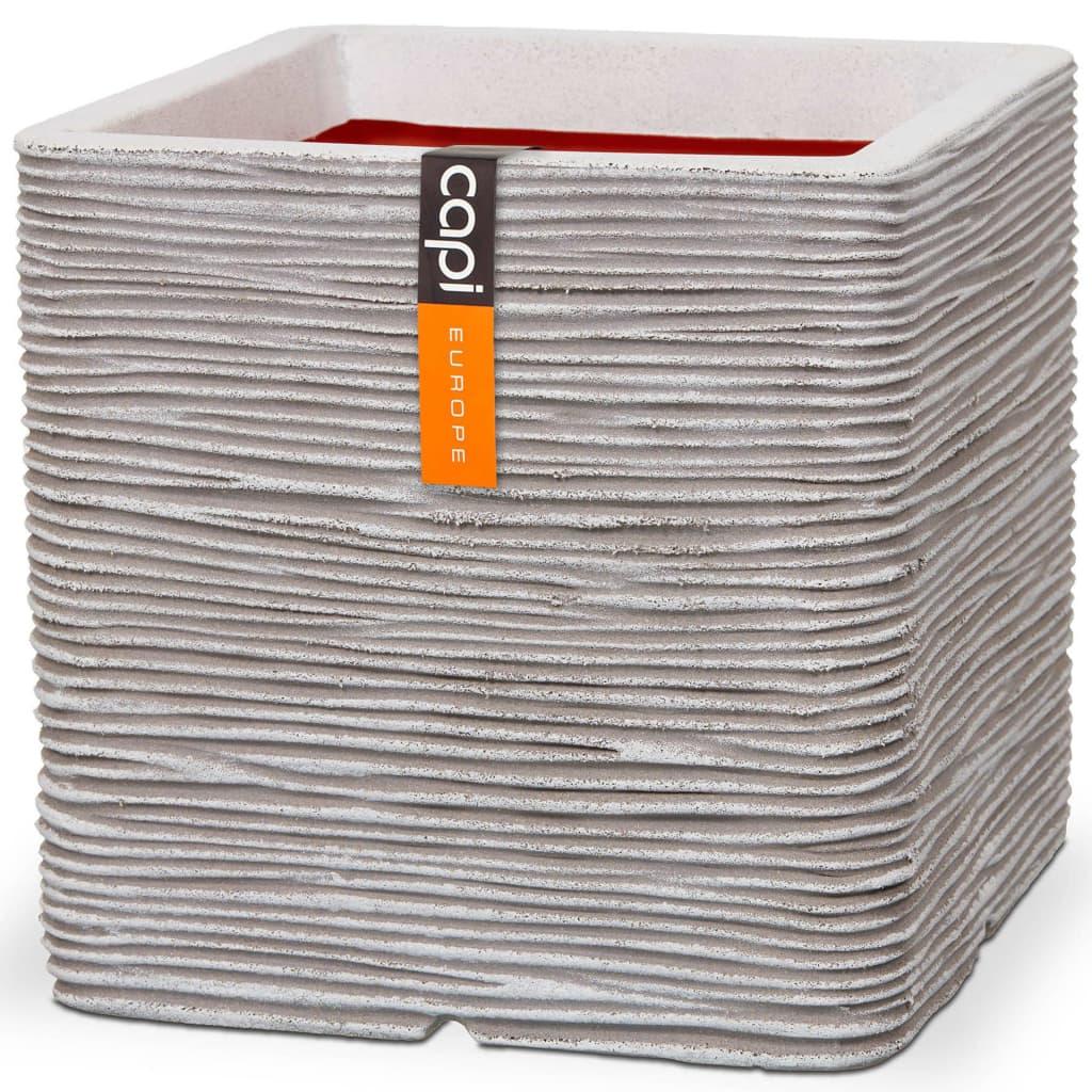Capi plantekasse Nature Rib 40x40 cm firkantet elfenbensfarvet KOFI903 Capi plantekasse Nature Rib 40x40 cm firkantet elfenbensfarvet KOFI903